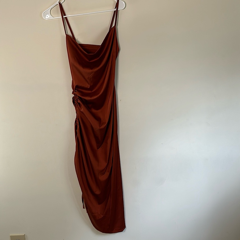 Rust color dress